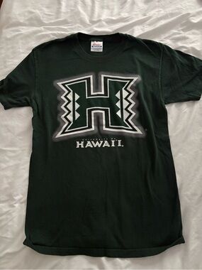 Vintage University of Hawaii Green Logo Tee